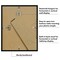 Americanflat 9x11 Mini Instant Photo Collage Picture Frame with 4 Openings for 2.1x3.4 Photos - Double White Mat - Instax Mini Photo Frame - Shatter Resistant Glass - Hanging Hardware with Easel - Black